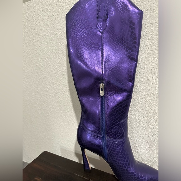 Antonio Melani Metallic Cowboy Boots - Picture 4 of 5